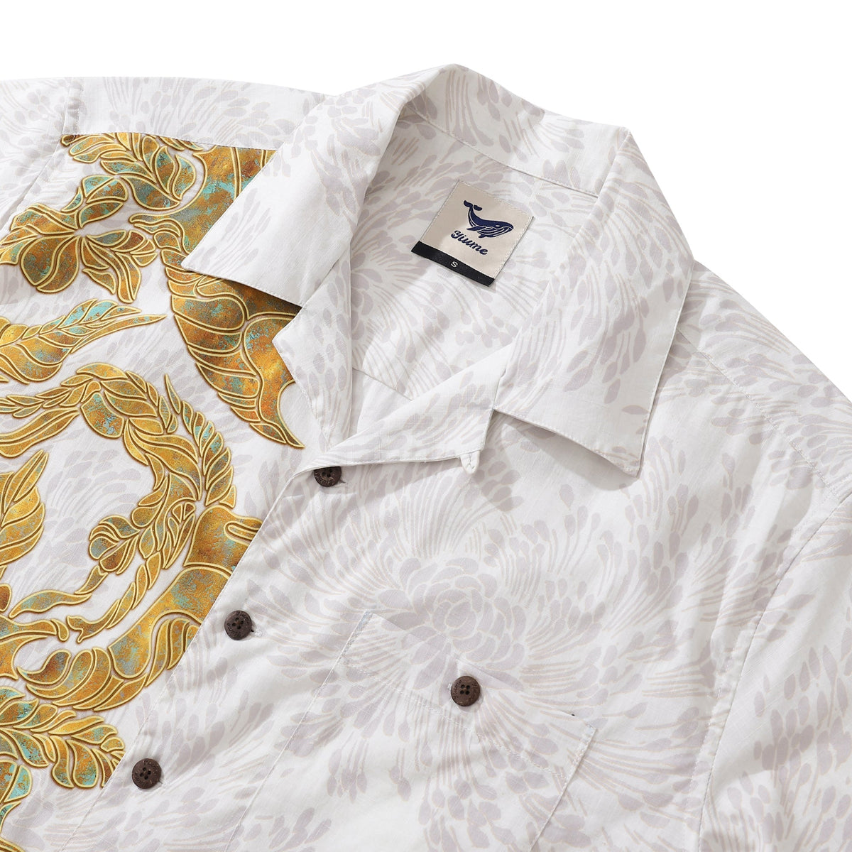 Hawaiian Shirt For Men Gorgeous Pattern Shirt Camp Collar 100% Cotton By Sun