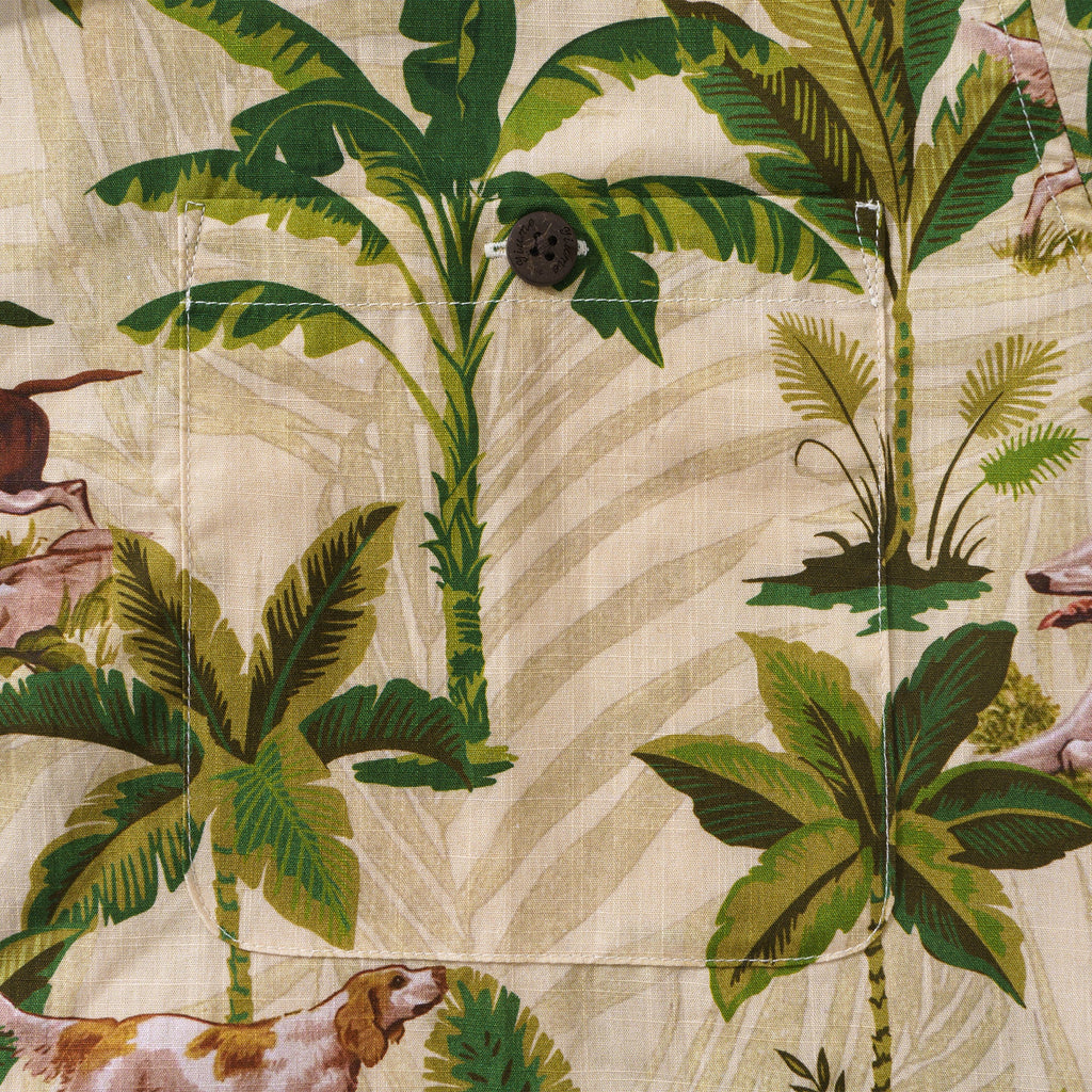 100% Cotton Hawaiian Shirt For Men International Dog Day Camp Collar Shirt By Sherry